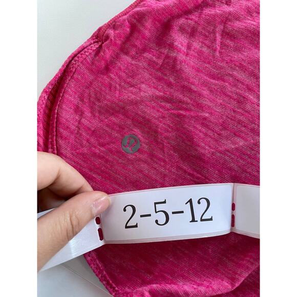 Lululemon Tank Top Womens 2 Pink What The Sport Singlet II Split Strap Racerback - Picture 8 of 11